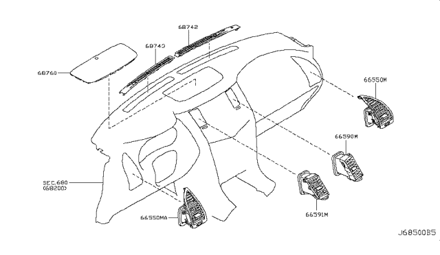 2013 Infiniti QX56 Ventilator Diagram