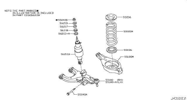 2018 Infiniti QX80 Rear Suspension Diagram 1