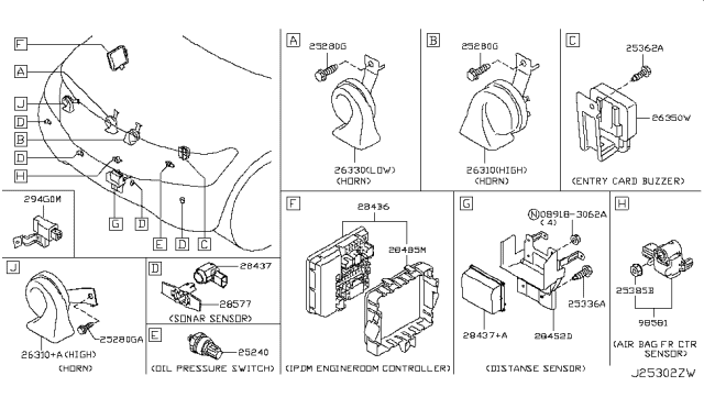 2014 Infiniti QX80 Electrical Unit Diagram 6