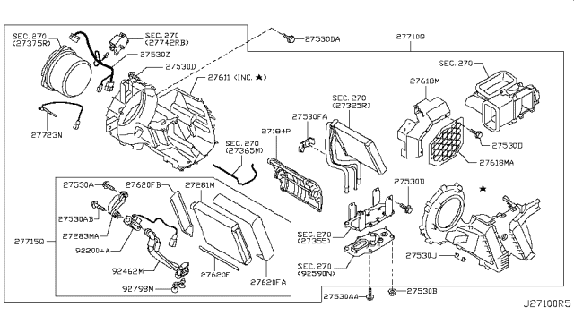 2012 Infiniti QX56 Cooling Unit Diagram 5