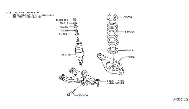 2016 Infiniti QX80 Rear Suspension Diagram 3