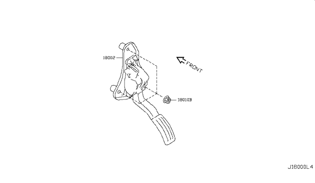 2012 Infiniti QX56 Accelerator Linkage Diagram 1