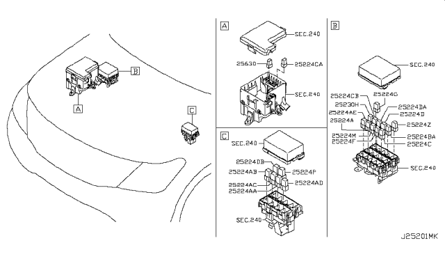 2017 Infiniti QX80 Relay Diagram 1