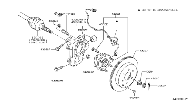 2011 Infiniti QX56 Cap-Adjusting Diagram for 40263-1LA0A