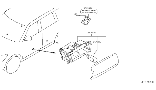 2012 Infiniti QX56 Lamps (Others) Diagram 2