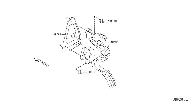 2011 Infiniti QX56 Accelerator Linkage Diagram 2