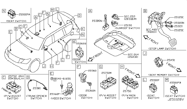 2015 Infiniti QX80 Switch Diagram 1