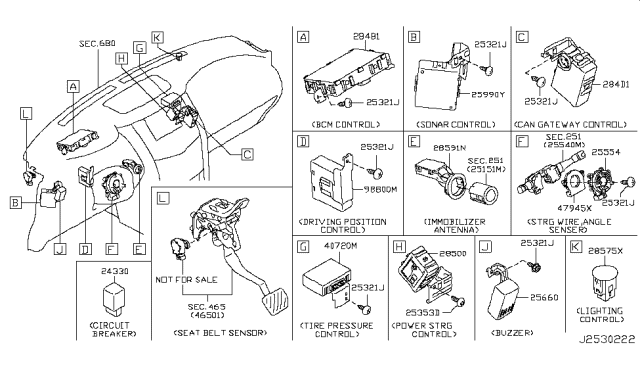 2011 Infiniti QX56 Electrical Unit Diagram 5