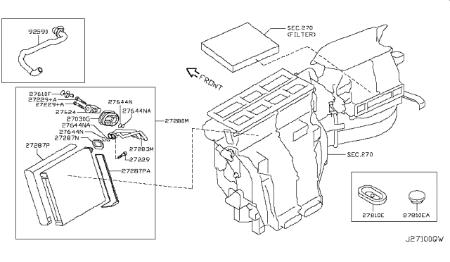 2011 Infiniti QX56 Cooling Unit Diagram 2