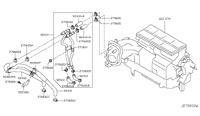 2012 Infiniti QX56 Heater Piping Diagram 3