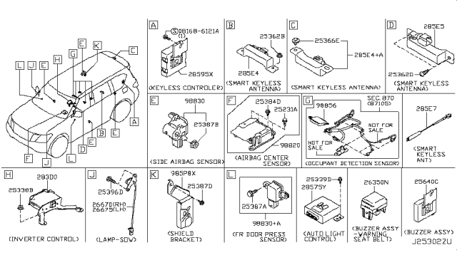 2019 Infiniti QX80 Electrical Unit Diagram 1