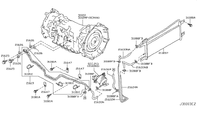 2019 Infiniti QX80 Auto Transmission,Transaxle & Fitting Diagram 3