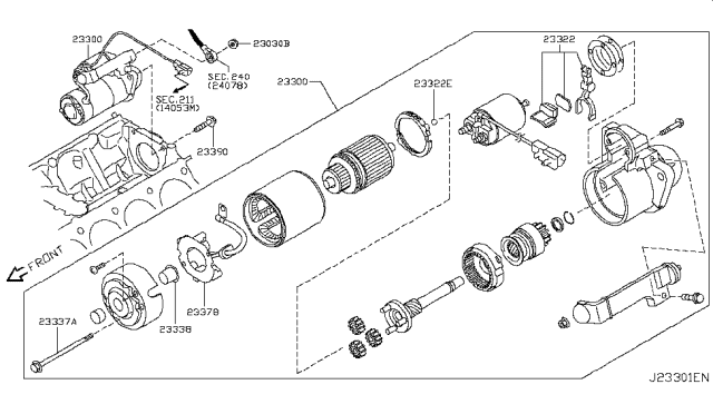 2019 Infiniti QX80 Starter Motor Diagram