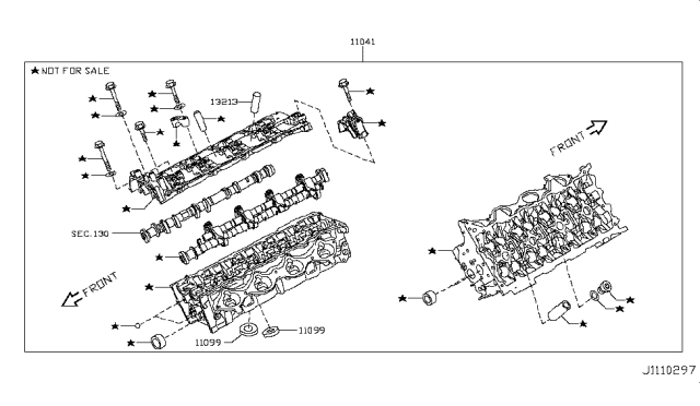 2016 Infiniti QX80 Cylinder Head & Rocker Cover Diagram 4