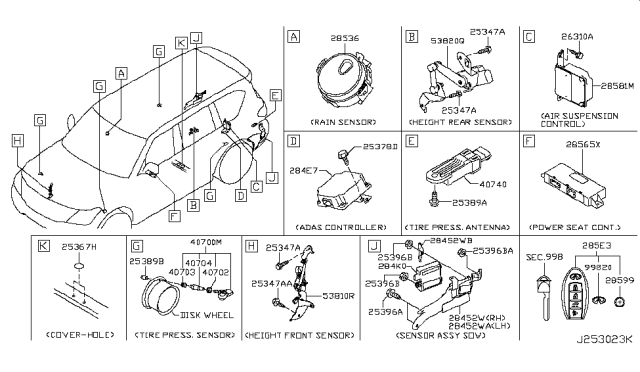 2011 Infiniti QX56 Electrical Unit Diagram 2