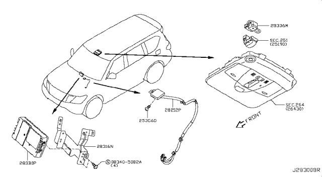 2017 Infiniti QX80 Telephone Diagram 1