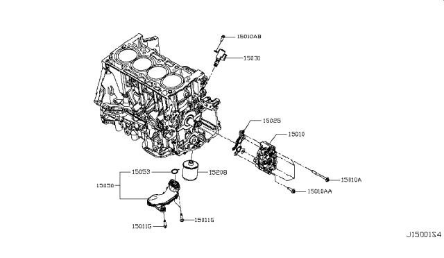 2019 Infiniti QX50 Bolt Diagram for 01125-E6041