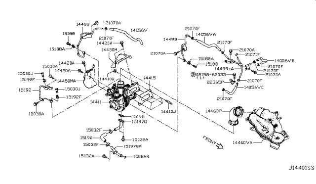 2019 Infiniti QX50 Turbo Charger Diagram 3