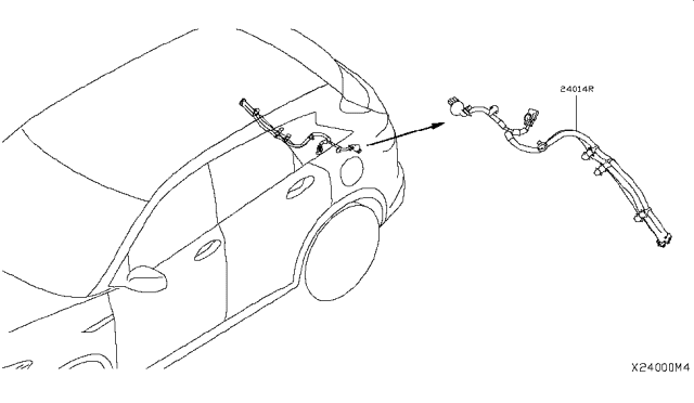 2019 Infiniti QX50 Harness-Chassis Diagram for 24027-5NA0B