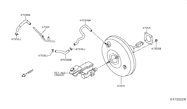 2019 Infiniti QX50 Brake Servo &             Servo Control Diagram 1