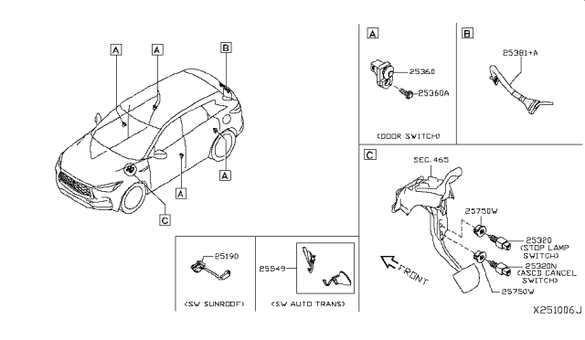 2019 Infiniti QX50 Switch Diagram 3