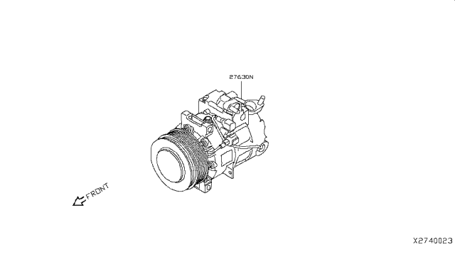 2019 Infiniti QX50 Compressor Diagram