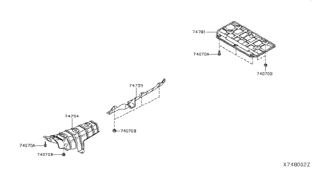 2019 Infiniti QX50 Floor Fitting Diagram 3