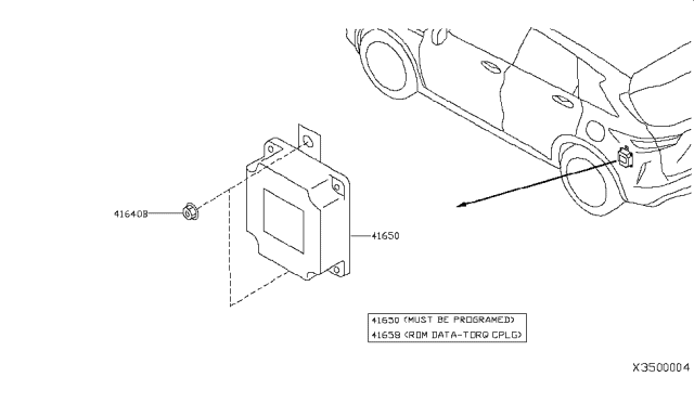 2019 Infiniti QX50 Transfer Control Parts Diagram