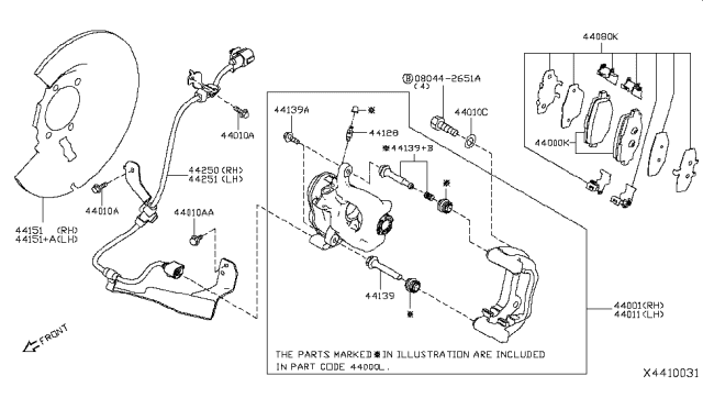 2019 Infiniti QX50 Rear Brake Diagram