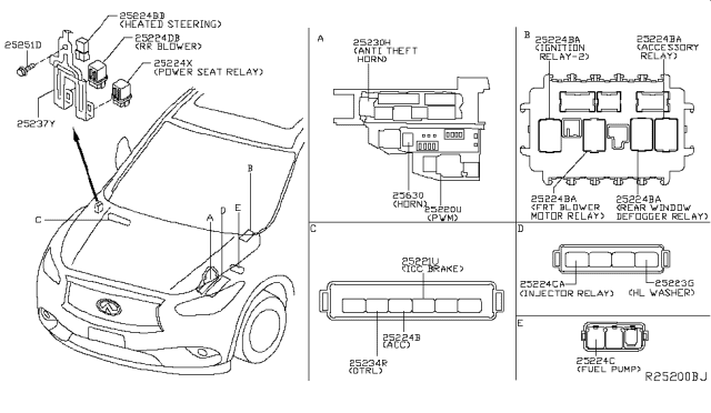 2016 Infiniti QX60 Relay Diagram 2