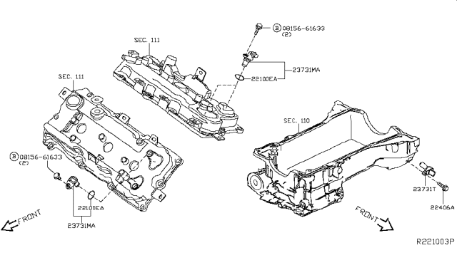 2019 Infiniti QX60 Distributor & Ignition Timing Sensor Diagram