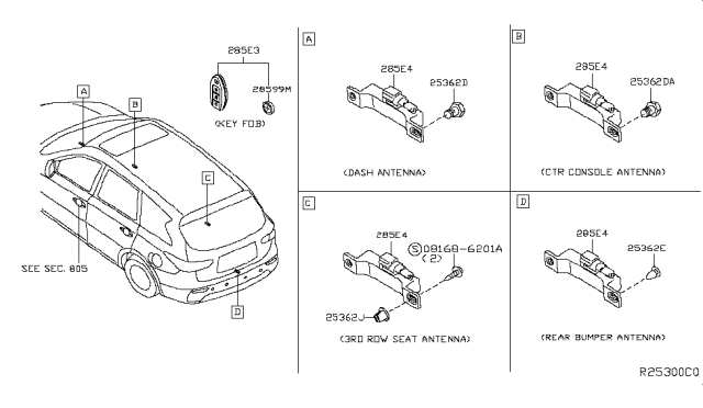 2015 Infiniti QX60 Gas Electrical Unit Diagram 8