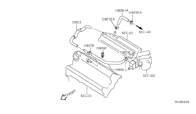 2016 Infiniti QX60 Gas Crankcase Ventilation Diagram 2