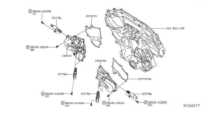 2016 Infiniti QX60 Gas Camshaft & Valve Mechanism Diagram 7