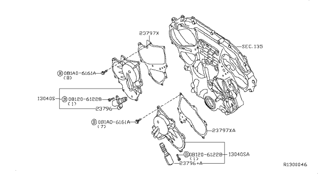 2015 Infiniti QX60 Valve Assembly-SOLENOID Diagram for 23796-JA10B