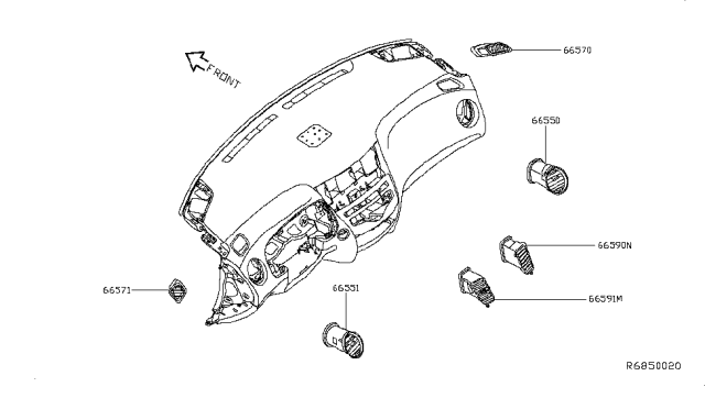 2019 Infiniti QX60 Ventilator Diagram