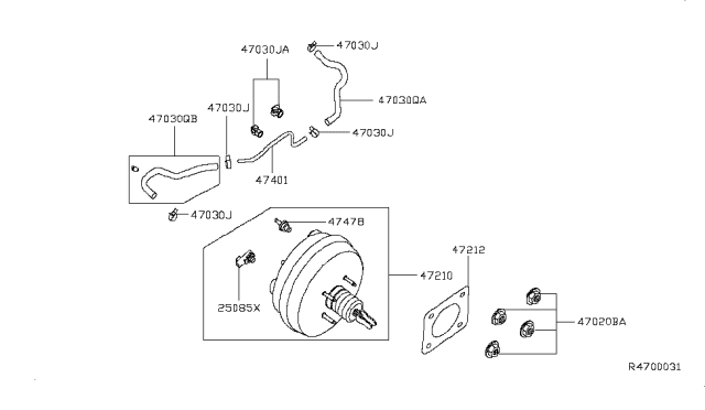 2018 Infiniti QX60 Gas Brake Servo &             Servo Control Diagram