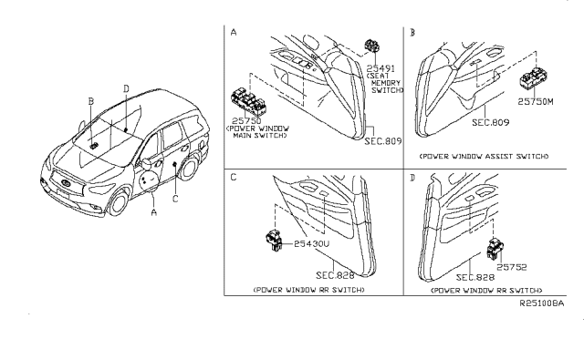 2014 Infiniti QX60 Switch Diagram 6