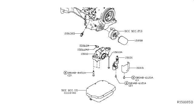 2018 Infiniti QX60 Gas Lubricating System Diagram 2