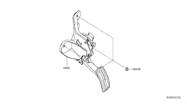 2015 Infiniti QX60 Gas Accelerator Linkage Diagram 2