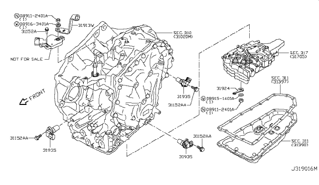 2016 Infiniti QX60 Control Switch & System Diagram 2