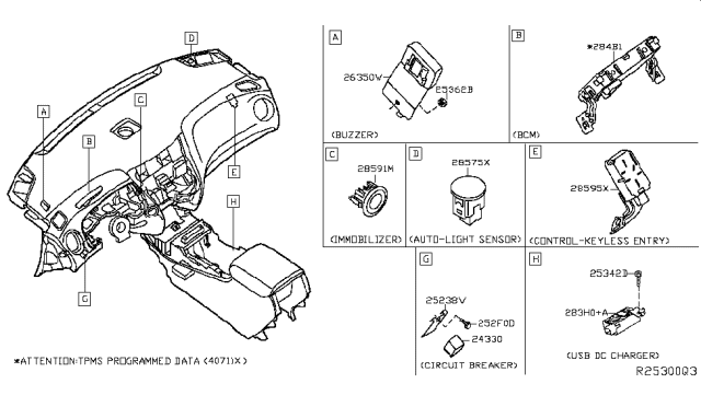 2019 Infiniti QX60 Electrical Unit Diagram 7