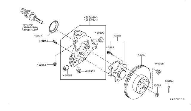 2013 Infiniti JX35 Rear Axle Diagram 1