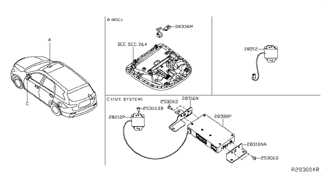 2015 Infiniti QX60 Telephone Diagram 2