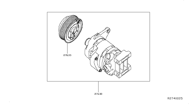 2015 Infiniti QX60 Gas Compressor Diagram