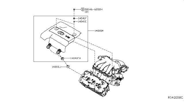 2016 Infiniti QX60 Gas Manifold Diagram 2