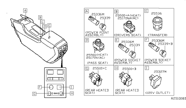 2013 Infiniti JX35 Switch Diagram 2