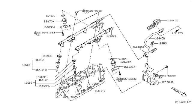 2016 Infiniti QX60 Fuel Strainer & Fuel Hose Diagram 2