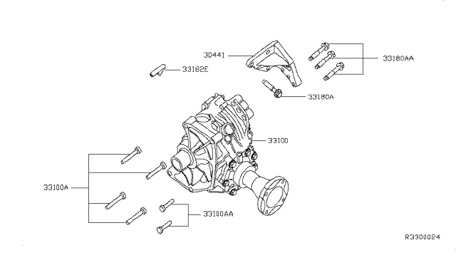 2013 Infiniti JX35 Bolt Diagram for 31377-1AA0E