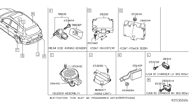 2017 Infiniti QX60 Gas Electrical Unit Diagram 4